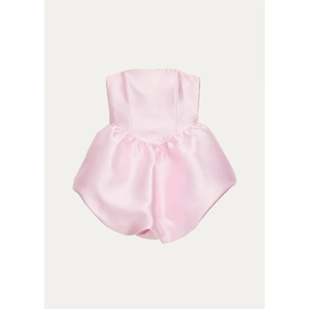 Katie J NYC Pink Strapless Bubble Dress
